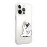 Чехол Karl Lagerfeld Choupette Fun Hard для iPhone 14 Pro, прозрачный