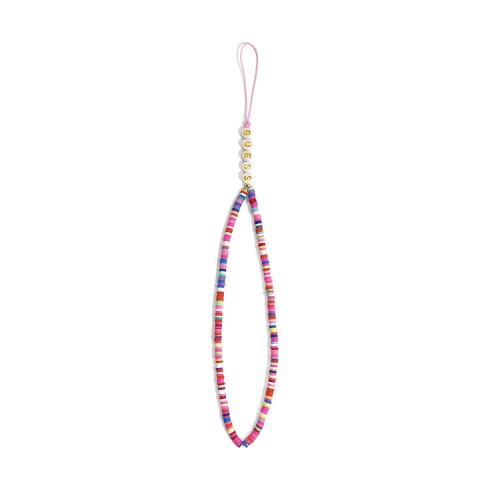 Шнурок на кисть Guess Heishi Beads Multicolor (25 см), розовый