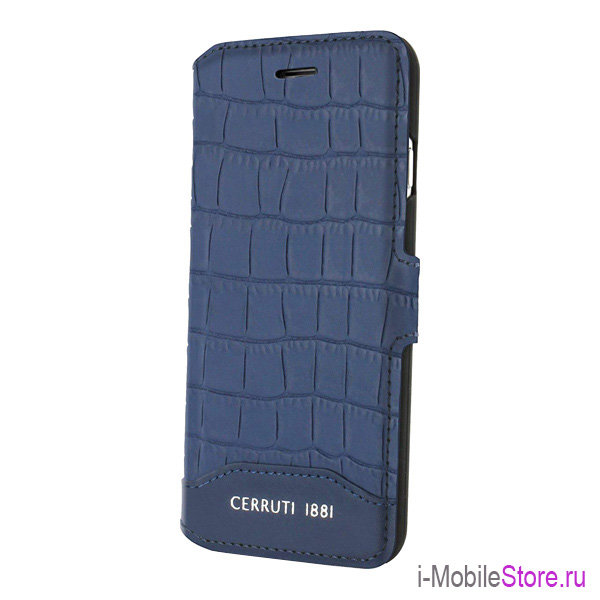 Чехол-книжка Cerruti Croco Leather Booktype для iPhone 7 Plus/8 Plus, синий