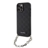 Чехол Lagerfeld PU Saffiano Monogram + Wrist chain Hard для iPhone 13 Pro Max, черный