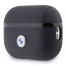 BMW для Airpods Pro 2 чехол Signature leather with metal logo Navy