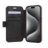 Guess для iPhone 15 Pro Max чехол PU 4G Big metal logo Booktype Brown