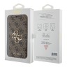 Guess для iPhone 15 Pro Max чехол PU 4G Big metal logo Booktype Brown