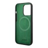 Lacoste для iPhone 15 Pro Max чехол Liquid silicone Croc Logo Hard Black (MagSafe)