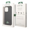 Lacoste для iPhone 15 Pro Max чехол Liquid silicone Croc Logo Hard Black (MagSafe)