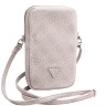 Guess для смартфонов сумка Wallet Zipper Pouch 4G with Triangle metal logo Pink