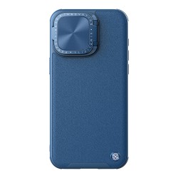 Nillkin для iPhone 15 Pro Max чехол CamShield ProP PU Leather Magnetic Blue (magsafe)