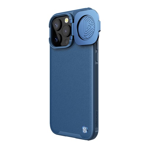 Nillkin для iPhone 15 Pro Max чехол CamShield ProP PU Leather Magnetic Blue (magsafe)