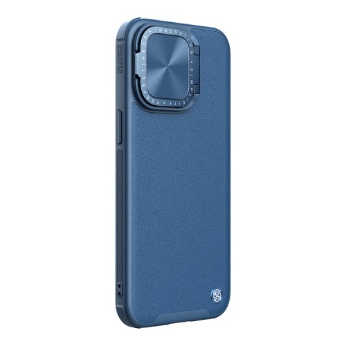 Nillkin для iPhone 15 Pro Max чехол CamShield ProP PU Leather Magnetic Blue (magsafe)