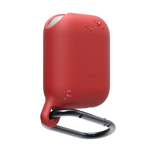 Чехол Elago Waterproof Hang case для AirPods 1/2, красный