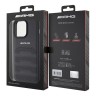 AMG для iPhone 15 Pro Max чехол Leather Debossed lines Hard Black