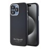 Karl Lagerfeld для iPhone 15 Pro Max чехол PU Full Wrapped Grained leather & Metal Camera Hard Black