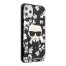 Чехол Karl Lagerfeld TPU Collection Flower Hard для iPhone 11 Pro Max, черный