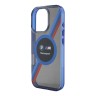 BMW для iPhone 16 Pro чехол Motorsport PC/TPU Circle&Tricolor, черный (MagSafe)