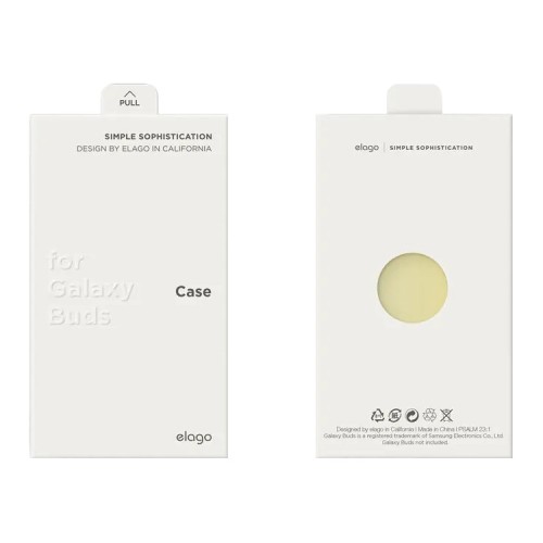 Силиконовый чехол Elago Silicone case для Galaxy Buds|Buds+, желтый/голубой
