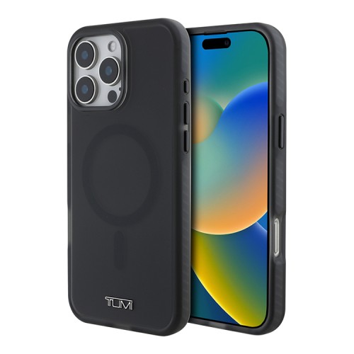 TUMI для iPhone 16 Pro чехол ShockProof Frosted Hard Black (MagSafe)
