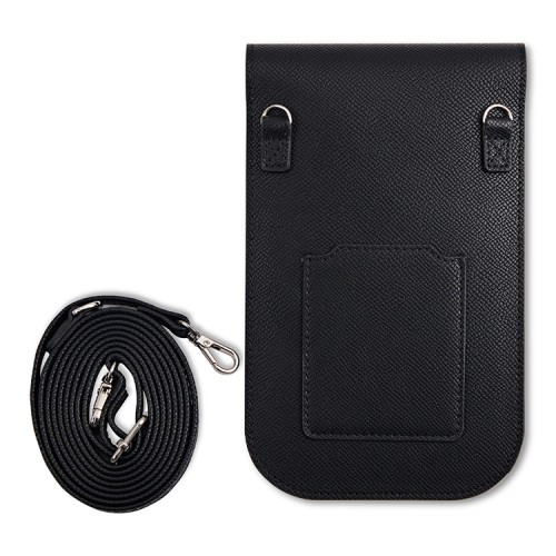 Guess для смартфонов сумка Wallet Bag Grained PU leather Triangle metal logo Black