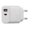 Energea СЗУ Bazic GoPort Velox Kit GaN35, USB-C+USB-A +кабель Weave USB-C to C 1.5m Vanilla
