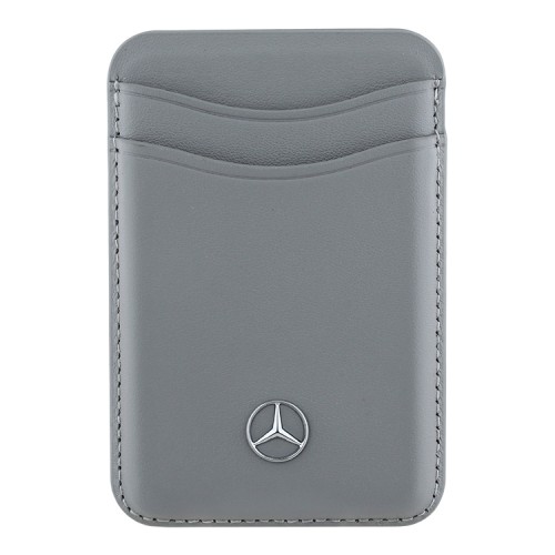 Mercedes магнитный бумажник Wallet MagSafe Cardslot Leather Grey