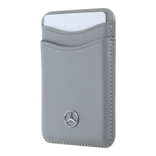 Mercedes магнитный бумажник Wallet MagSafe Cardslot Leather Grey
