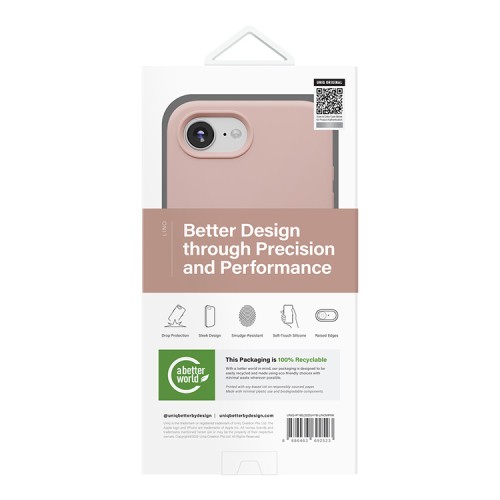Uniq для iPhone 16e чехол LINO Pink (Magsafe)