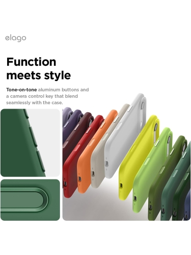 Elago для iPhone Air чехол Magnetic Silicone Alpine Green (MagSafe)