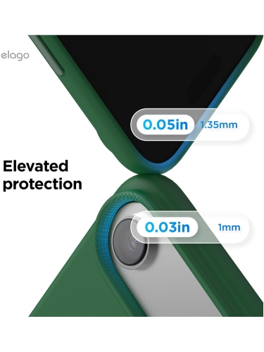 Elago для iPhone Air чехол Magnetic Silicone Alpine Green (MagSafe)