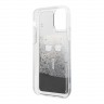Чехол Karl Lagerfeld Liquid Glitter Iconic Karl Hard для iPhone 11, черный