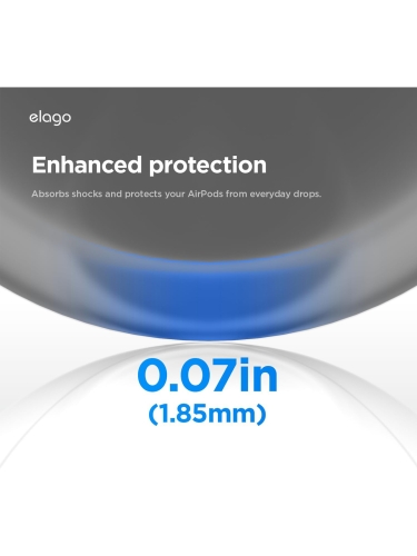 Elago для AirPods Pro 3 чехол Silicone Hang case Black