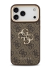 Guess для iPhone 17 Pro Max чехол Crossbody PU 4G Big metal logo Gold camera Hard + Strap Brown