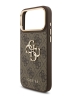Guess для iPhone 17 Pro Max чехол Crossbody PU 4G Big metal logo Gold camera Hard + Strap Brown