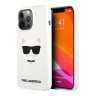 Чехол Karl Lagerfeld Liquid silicone Choupette Hard для iPhone 13 Pro Max, белый