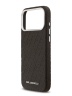 Karl Lagerfeld для iPhone 17 Pro чехол PU Full Wrapped Repeated logo Metal Cam Hard Brown (MagSafe)