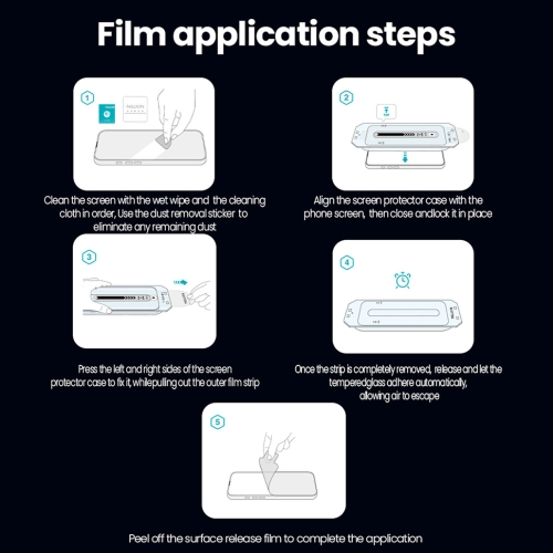 Nillkin стекло для iPhone Air, Guardian Privacy Black (with applicator)