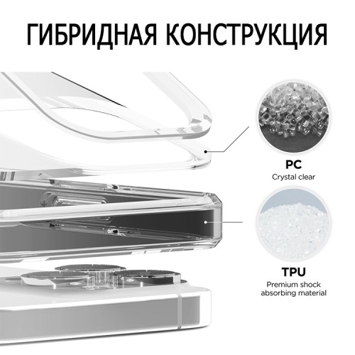 Чехол Elago HYBRID для iPhone 13 Pro Max, черная рамка