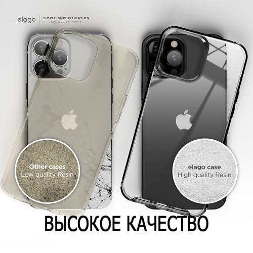 Чехол Elago HYBRID для iPhone 13 Pro Max, черная рамка