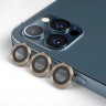 Защитное стекло BLUEO Camera Armor Lens для камеры iPhone 12 Pro Max, Gold (3 шт)