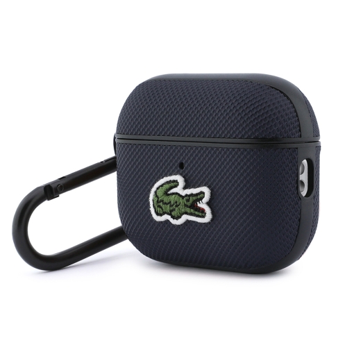 Lacoste для AirPods Pro 3 чехол PVC Iconic Woven logo Navy