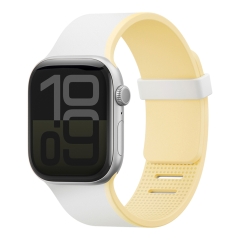 Uniq для Apple Watch 42/41/40 mm ремешок Revix IV reversible Magnetic White/Butter Yellow
