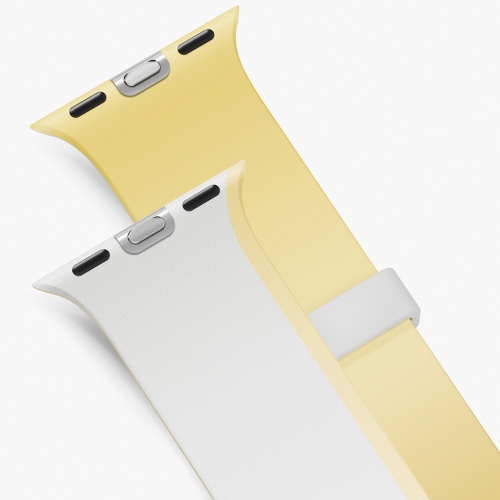 Uniq для Apple Watch 42/41/40 mm ремешок Revix IV reversible Magnetic White/Butter Yellow