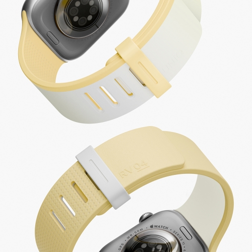 Uniq для Apple Watch 42/41/40 mm ремешок Revix IV reversible Magnetic White/Butter Yellow