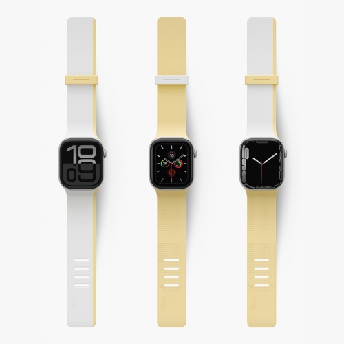 Uniq для Apple Watch 42/41/40 mm ремешок Revix IV reversible Magnetic White/Butter Yellow