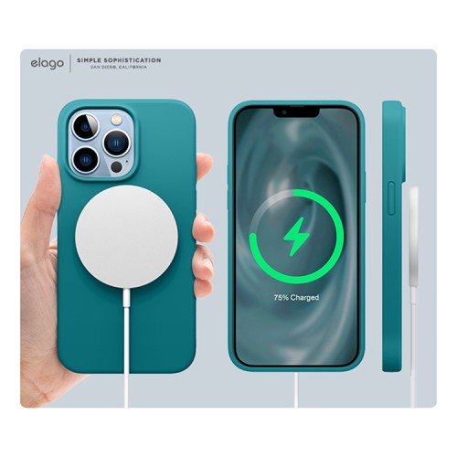 Чехол Elago Soft Silicone для iPhone 13 Pro Max, Dark Turquoise