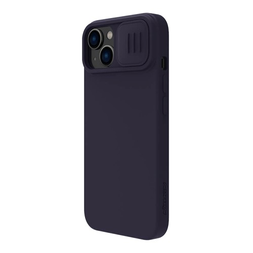 Чехол Nillkin CamShield Silky Magnetic Silicone для iPhone 14 Plus, Dark Purple (magsafe)
