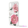 Чехол Guess Flower desire Transparent Hard для iPhone XR, Tricolor Roses