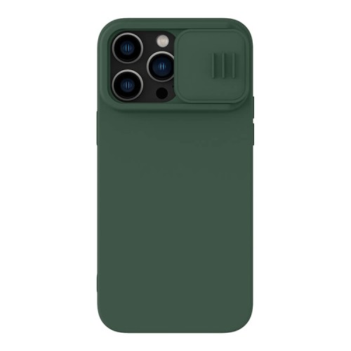 Чехол Nillkin CamShield Silky Magnetic Silicone для iPhone 14 Pro Max, Mist Green (magsafe)