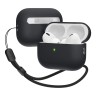 Чехол Elago Liquid case with Round strap для AirPods Pro 2, черный