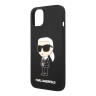 Чехол Lagerfeld Liquid silicone NFT Karl Ikonik Hard для iPhone 14 Plus, черный (MagSafe)