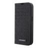 Чехол Lagerfeld PU Saffiano Monogram Booktype для iPhone 13 Pro Max, черный