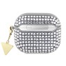 Чехол Guess Diamond Rhinestone with Triangle charm для Airpods 3 (2021), серебристый